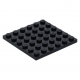 LEGO lapos elem 6x6, fekete (3958)